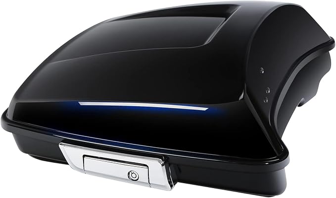 Razor Motorcycle Trunk W/Latch Key Fit For Harley 2014-2025 Touring CVO Road King Street Glide Electra Glide Ultra Limited Pack Mako Shark Fade