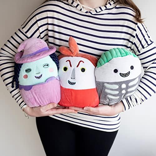 Squishmallows Nightmare Before Christmas 8" Plush Stuffed Animals, Set of 3 - Lock, Shock & Barrel - Squishy Soft Halloween Plush Toy for Kids - Age 2+