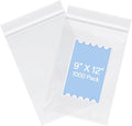 joybest 9 X 12 Inch (1000 Pcs) Clear Plastic Bags, Reclosable Zipper Poly Bags with Resealable Zip Top Lock for Clothing, T-Shirt, Letter Sized Document Storage
