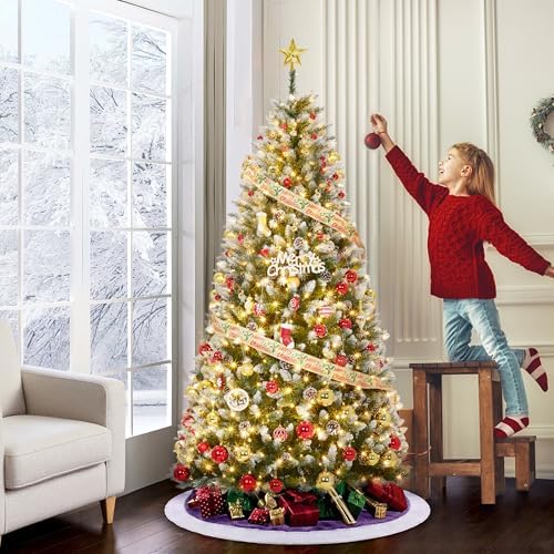 Garvee 9 ft Pre-Decorated Artificial Christmas Tree Prelit