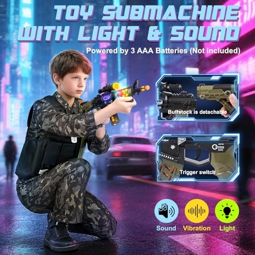 Metemot Kids Army Costume for Boys, Solider Boys Halloween Costume Age 3+