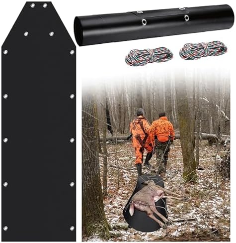 Fdit Game Hauler Sled 73 x 23 in Heavy Duty HDPE Portable