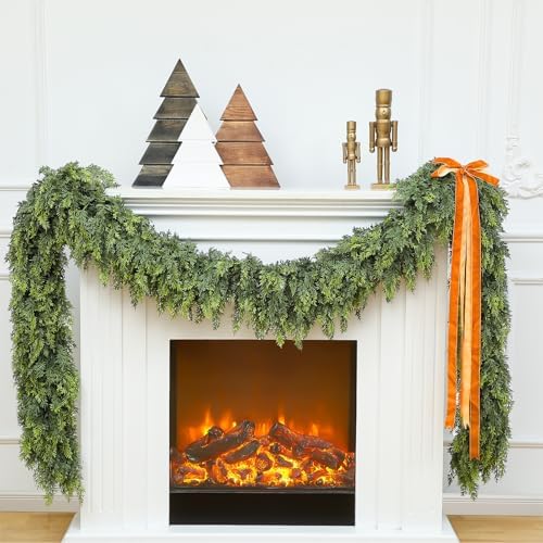 Waydress 1 Pcs 18ft Christmas Artificial Cedar Garland Realistic