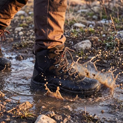 NORTIV 8 Men's Waterproof Hiking Winter Snow Boots