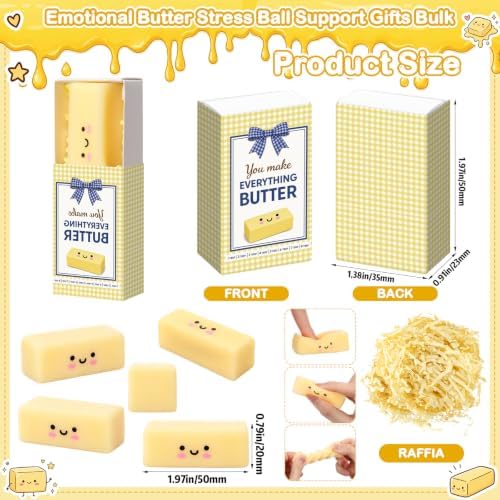 30 Sets Funny Appreciation Gifts Butter Party Favors with Boxes