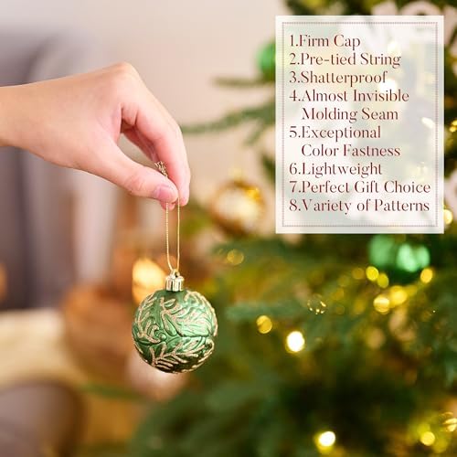 Valery Madelyn 35ct Christmas Tree Decorations Ball Ornaments 2 Inches