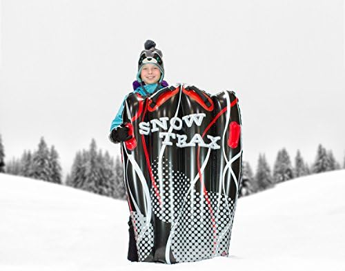 Poolmaster Snow Trax Inflatable Sled for Snow/Water, Black