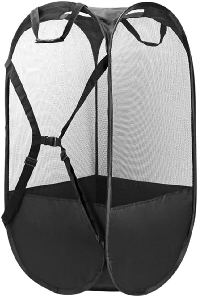 Soccer Ball Net Bag Large Capacity Laundry Basket Foldbale Football Bag for Basketball Volleyball Swimming Gear Organizer