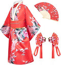 Japanese Traditional Dress Kimono Robe for Kids Girls Costume