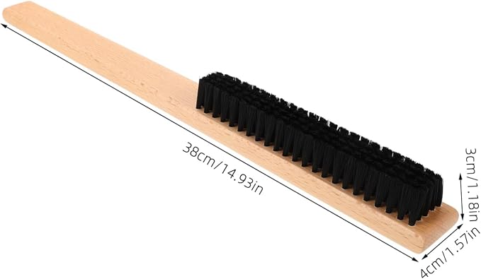 Ipetboom 4pcs Bristle Coat Brush Wood Handle Versatile Garment Cleaning Tool for Clothes Hats and Blankets Lint for Daily Maintenance and Care