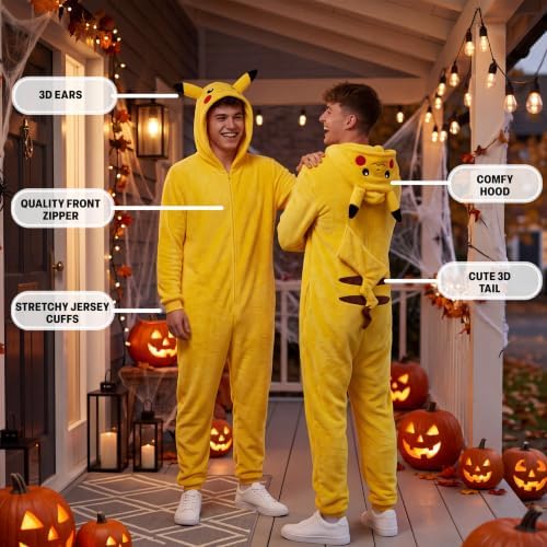 Get Trend Pokemon Anime | One-Piece Pajamas for Men Teens, S-2XL