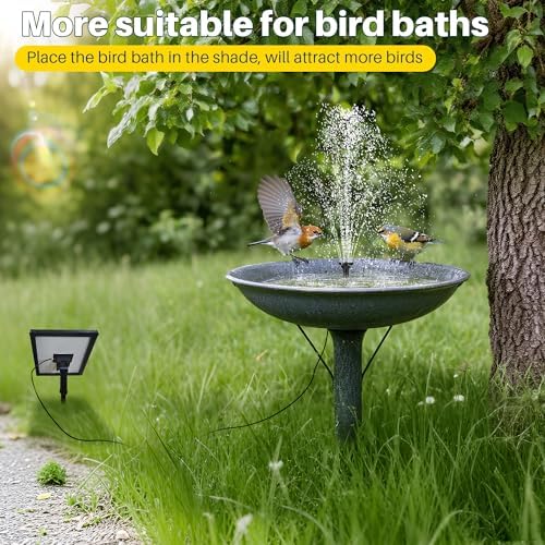 Biling 5.5W Solar Fountain Pump with Dry-Run Protection for Bird Bath