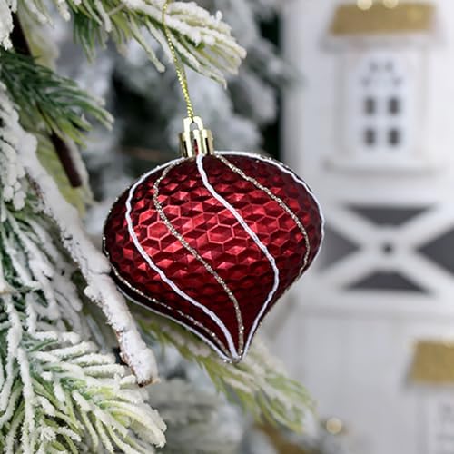 48 Pcs Christmas Balls Ornaments for Christmas Tree, Painted Shatterproof Plastic Decorative Baubles Hanging Ornaments for Xmas Tree Wreath Holiday Party Wedding Decoration, Blue White Pink