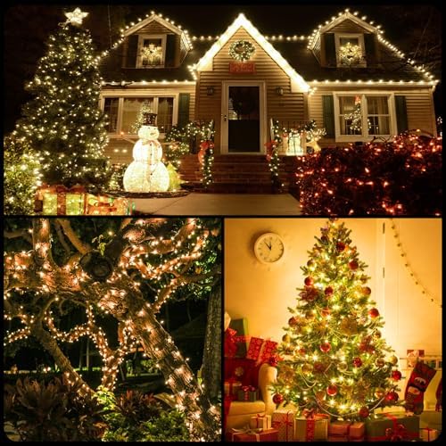 MZD8391 170FT 500 LED Christmas Lights Outdoor Indoor, Christmas Tree Light