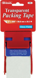 BAZIC 1.88" X 800" Clear Packing Tape w/Dispenser (Case of 144)
