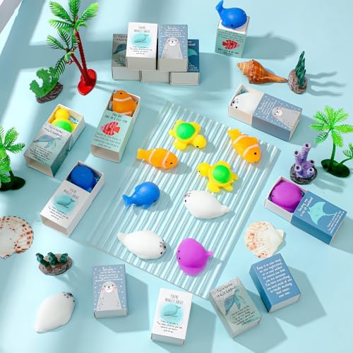 25 Sets Positive Gifts Animal Birthday Party Favors with Support Boxes