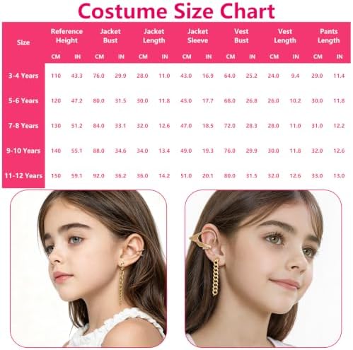 Kids Golden Pop Singer Costume Girls Halloween Costumes Outfit & Accessory