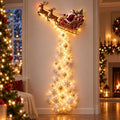 Christmas Magic Trail Wall Light, Santa Sleigh Reindeer Hanging Decoration