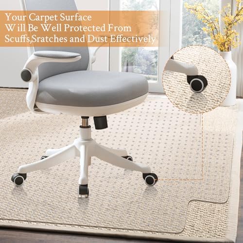 KMAT Office Chair Mat for Carpet, Computer Desk Mat