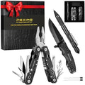 Multitool Gift Set for Men Dad Him, 3-in-1 EDC Survival Kit with 14 in1 Multi-Pliers, Pocket Knife & Tactical Pen | Premium Military-Grade Multi Tools for Camping, Car, Father’s Day, Dad Gifts