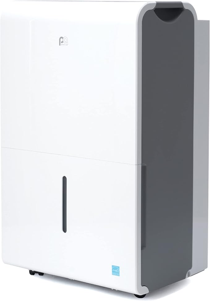 Perfect Aire 50-Pint, 4,500 Sq. Ft. ENERGY STAR Dehumidifier With Continuous Drainage Option, Ultra-Quiet Operation - Ideal for Small Rooms & Basements