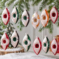 12 Pcs Vintage Glass Christmas Ornament Reflector Decor, Fresh