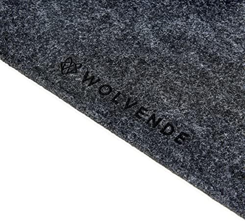 Premium Felt Desk Mat | Medium 12" x 36" | Multifunctional Desk Pad for Home Office | Dark Gray