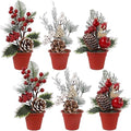 winemana Mini Christmas Tabletop Trees Centerpieces Decorations for Office