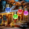 GIGALUMI Solar Christmas Decorations Outdoor Hanging Light for Outside 8Pc