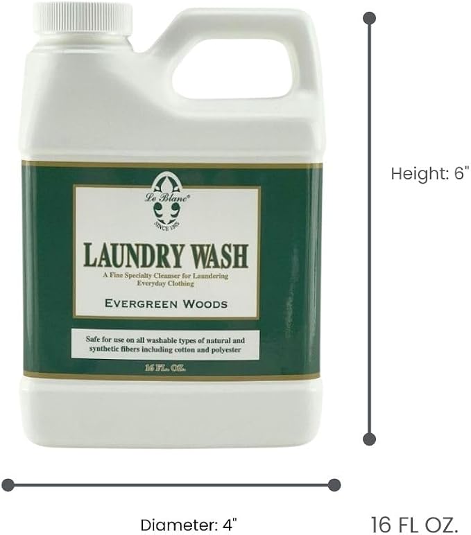 Le Blanc® Evergreen Woods Laundry Wash – Luxury Laundry Cleanser for Everyday Clothing- 16 oz. (1 pack)