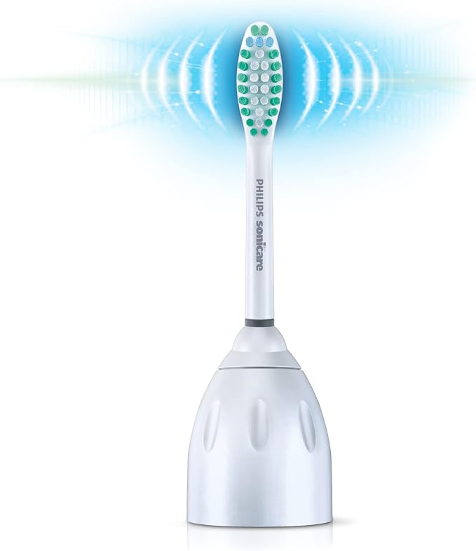 Philips Sonicare Genuine E-Series Replacement Toothbrush Heads, 2 Brush Heads, White, HX7022/66