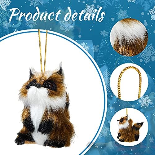 Skylety 15 Pcs Woodland Animal Ornaments Bulk,Various Animals