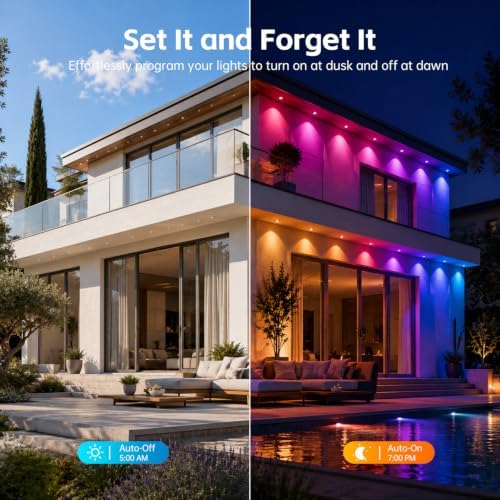 200FT Permanent Outdoor Lights for House RGB+IC Christmas Light APP&Remote