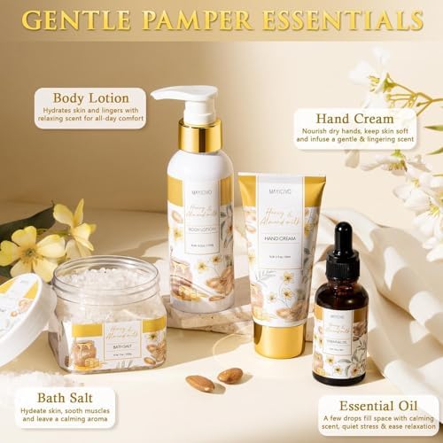 Birthday Gifts for Women Spa Gift Baskets Bath Set for Women Self Care Kit