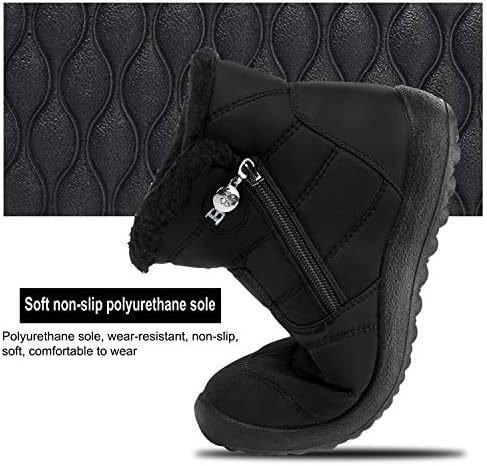 JOINFREE Winter Snow Boots for Women Men Anti-Skid House Shoes Ankle Boots Indoor Outdoor
