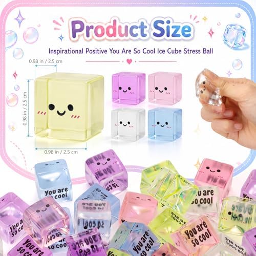Thenshop 50 Pack Inspirational Gifts Ice Cube Balls Bulk