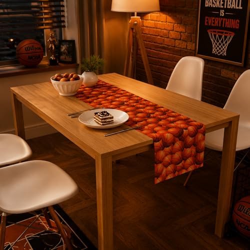 Basketball Party Decorations - Basketball Table Runner
