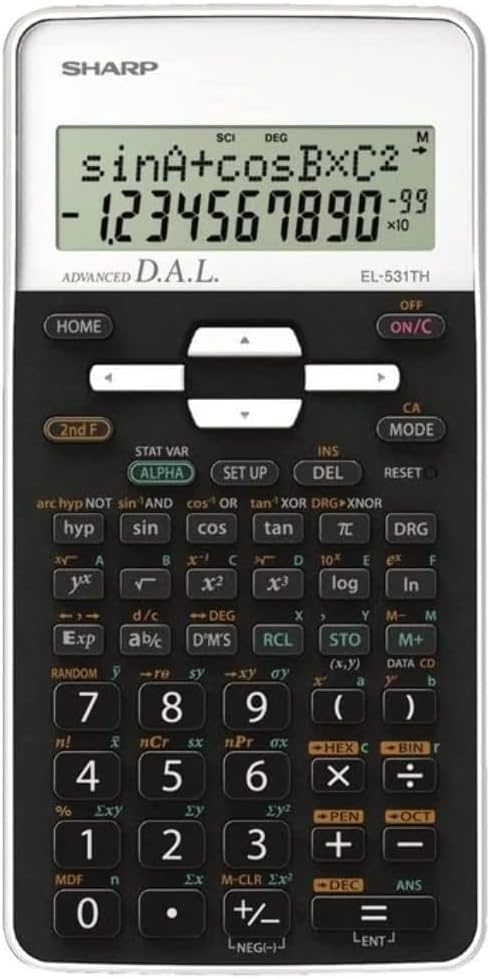 Sharp SH-EL531THBWH Scientific Calculator