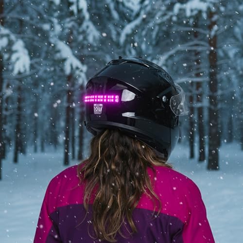 BITEHARDER Snowmobile Helmet Safety Light, Pink