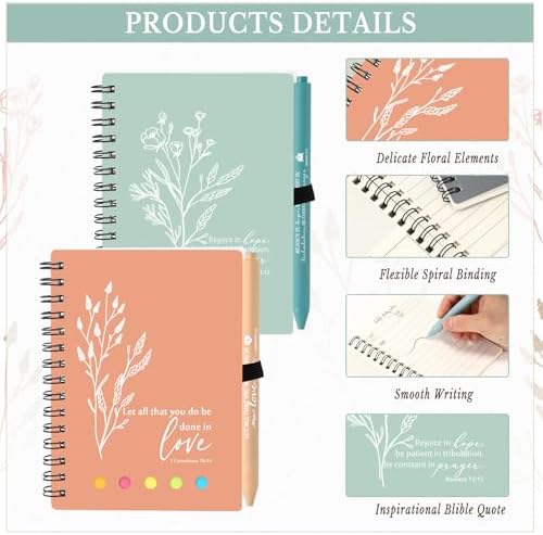 Resurhang Christian Gift Bulk for Women with Notes, Healing Color, 40 Pcs