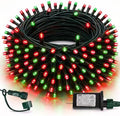 TW SHINE Christmas Lights, 200 LED 66FT Outdoor Christmas Lights Plug in with 8 Modes, Waterproof Light Outdoor, Indoor Xmas Decorations for Party Yard House Decor, Red and Green