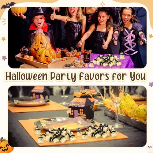 Thenshop 20 Pcs Halloween Mini Ghost with Hat Ball Halloween Party Favors