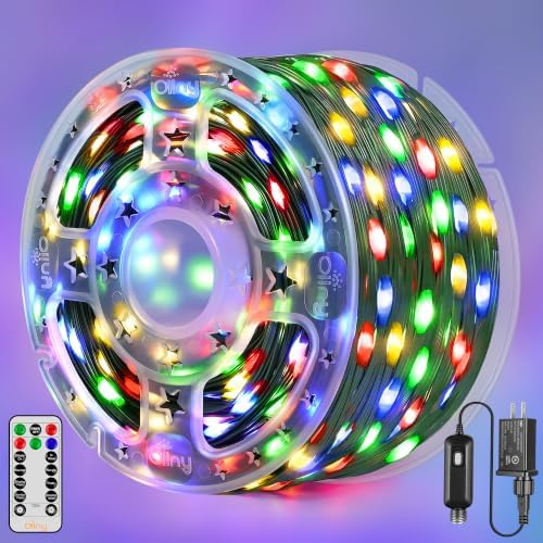Ollny 393FT 1200LED Outdoor Christmas Lights with Remote 8 Modes Multicolor