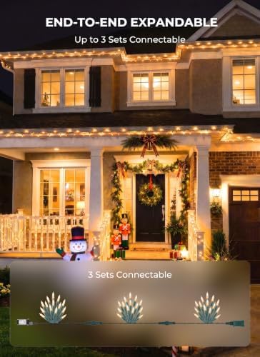 LED Christmas Lights Indoor Outdoor, 165FT 500 Count Mini String Lights