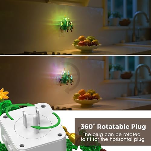 L LOHAS LED Christmas Night Light, Plug in Night Light, Dusk to Dawn Sensor