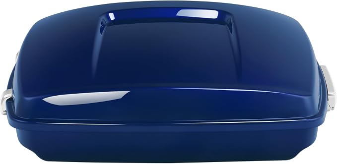 5.5" Razor Motorcycle Trunk W/Latch Key Fit For Harley 2014-2025 Touring CVO Road King Street Glide Electra Glide Ultra Limited Pack Superior Blue