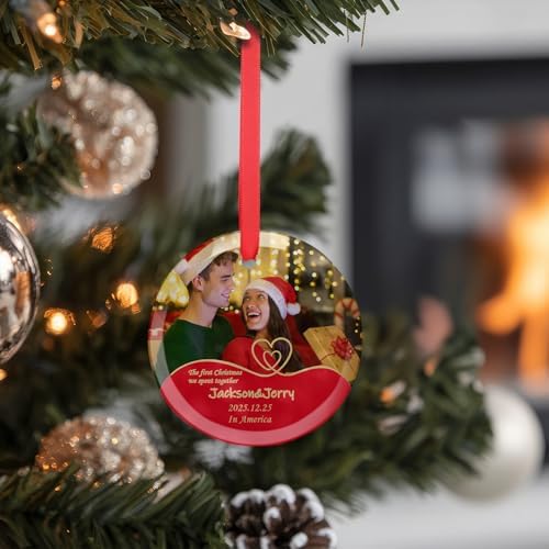 PYD Life 48 PCS Sublimation Blanks Ornaments Glass Frosted 3" Round Bulk