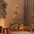 Metal Christmas Tree, DIY Xmas Decor Stand, Black, 35.4 in