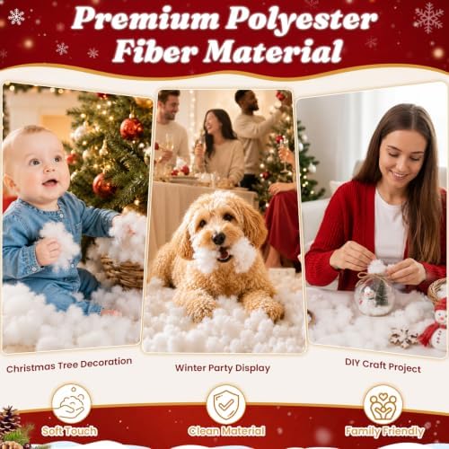 Christmas Decoration Fake Snow, Artificial White Clouds for Christmas Tree