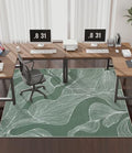 chakme Office Chair Mat for Hardwood Floor, 72"x48" Easy Glide Computer Desk Mat Protector for Rolling Chair Under Desk Rug Nonslip Backing, Machine Wash, (Leaf)